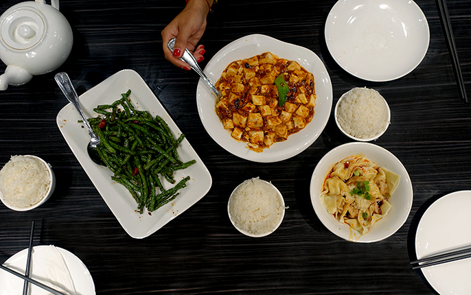 tablescape-Kung Pao WOW Chicken