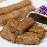 thai spring rolls - square